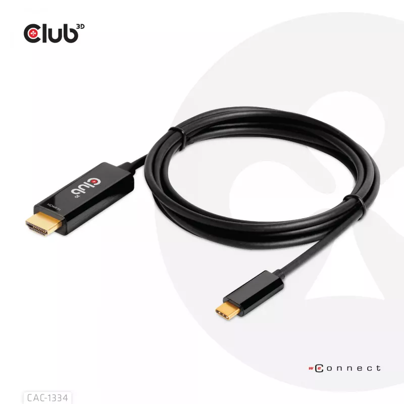 Cable activo CLUB3D HDMI a USB Type-C 4K60Hz M/M 1,8 m/6 ft