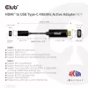Adaptador activo CLUB3D HDMI a USB Type-C 4K60Hz M/H