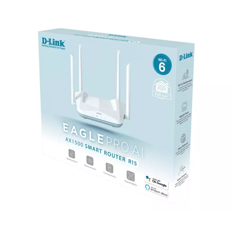 Router de sobremesa D-Link R15 EAGLE PRO AI Dualband Wi-Fi 6