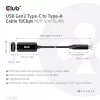 Club 3D CAC-1536 cable alargador USB 3.2 Gen2 de Type-C a Type-A, 10 Gbps, macho/hembra, 5 m, negro