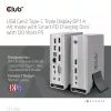 Docking station CLUB3D CSV-1568 carcasa metálica USB Gen2 Type-C USB Gen2 Type-A HDMI DP VGA RJ45 120W