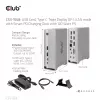 Docking station CLUB3D CSV-1568 carcasa metálica USB Gen2 Type-C USB Gen2 Type-A HDMI DP VGA RJ45 120W