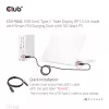 Docking station CLUB3D CSV-1568 carcasa metálica USB Gen2 Type-C USB Gen2 Type-A HDMI DP VGA RJ45 120W