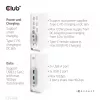 Docking station CLUB3D CSV-1568 carcasa metálica USB Gen2 Type-C USB Gen2 Type-A HDMI DP VGA RJ45 120W