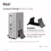 Docking station CLUB3D CSV-1568 carcasa metálica USB Gen2 Type-C USB Gen2 Type-A HDMI DP VGA RJ45 120W
