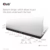 CLUB3D USB Gen1 Type-C Triple Display DP Alt Mode Displaylink Dynamic PD Charging Dock con fuente de alimentación de 120 vatios