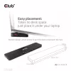 CLUB3D USB Gen1 Type-C Triple Display DP Alt Mode Displaylink Dynamic PD Charging Dock con fuente de alimentación de 120 vatios