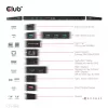 CLUB3D USB Gen1 Type-C Triple Display DP Alt Mode Displaylink Dynamic PD Charging Dock con fuente de alimentación de 120 vatios