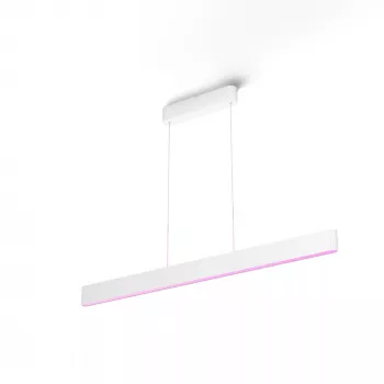 Lámpara colgante Philips Hue Ensis – luz blanca y de color, Bluetooth, 220–240V, Ø40mm, profundidad 1299mm, altura mín. 164cm