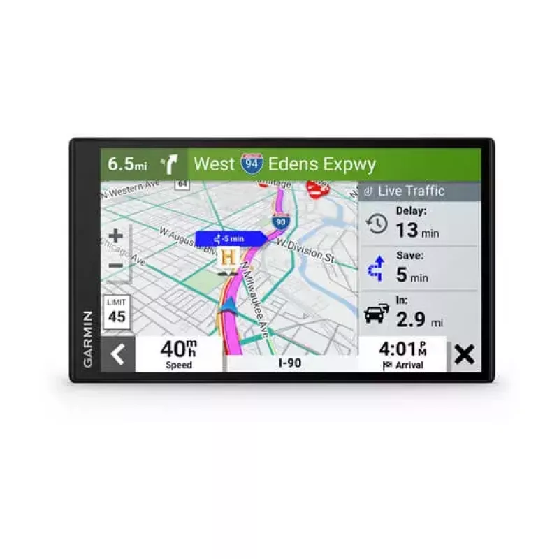 Navegador GPS para coche GARMIN DriveSmart 76 — pantalla táctil TFT de 7 inch, 32 GB de almacenamiento, Wi‑Fi, Bluetooth, actualizaciones de mapas de por vida (EU MT-S)