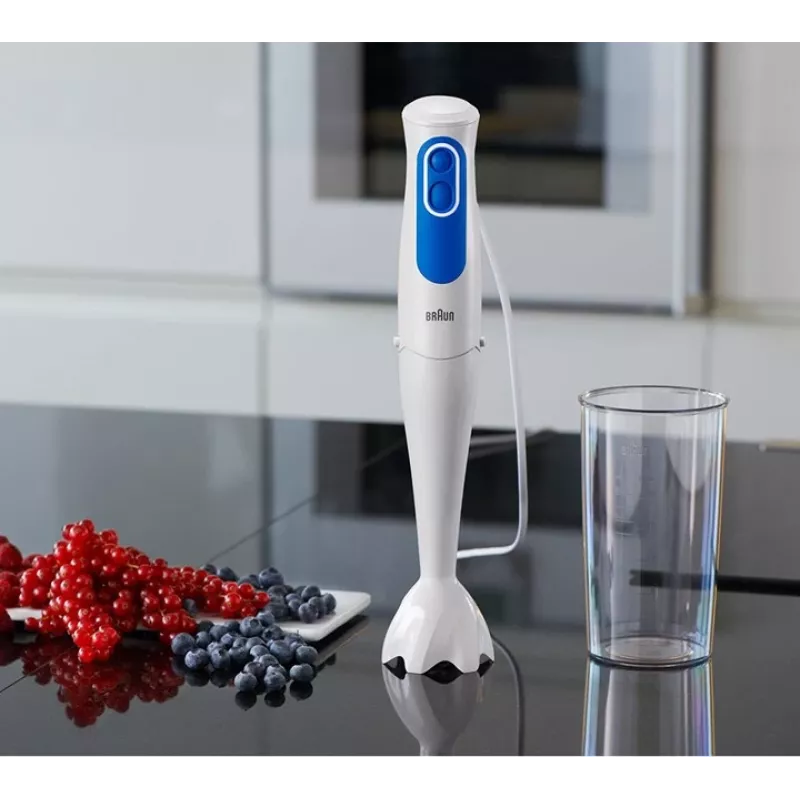 Batidora de mano Braun MQ 3000 Smoothie 0,6 l 700 W azul, blanco