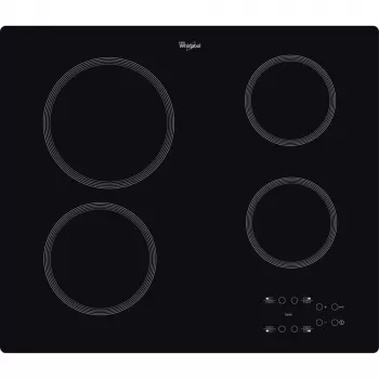 Placa de inducción WHIRLPOOL AKT 801/NE — 4 zonas 60 cm, control táctil, vitrocerámica negra