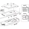 Placa de inducción WHIRLPOOL AKT 801/NE — 4 zonas 60 cm, control táctil, vitrocerámica negra