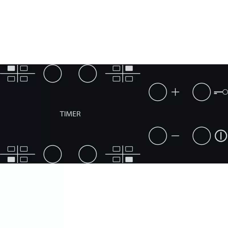Placa de inducción WHIRLPOOL AKT 801/NE — 4 zonas 60 cm, control táctil, vitrocerámica negra