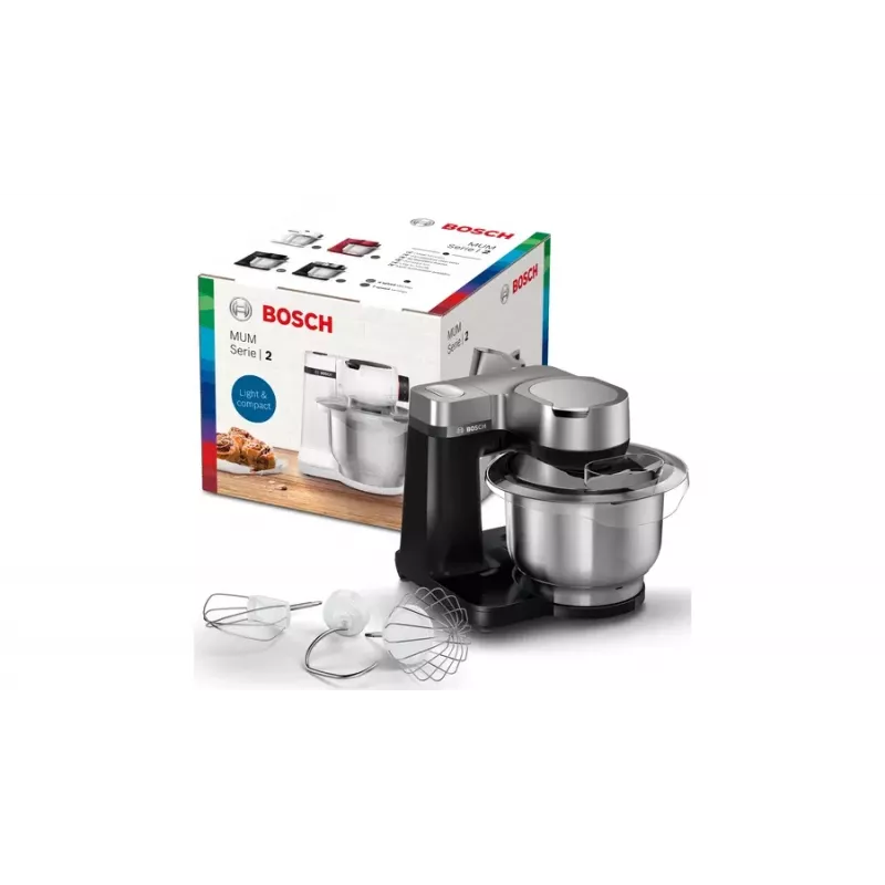 Bosch Serie 2 MUMS2VM00 Robot de cocina 900 W 3,8 l negro, plata
