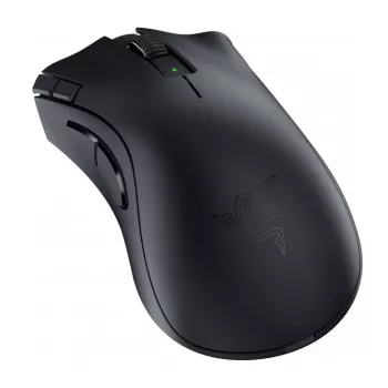 Ratón gaming Razer DeathAdder V2 X HyperSpeed — para diestros, inalámbrico 2,4 GHz/Bluetooth, 14.000 DPI, 7 botones, pila AA, 103 g, negro