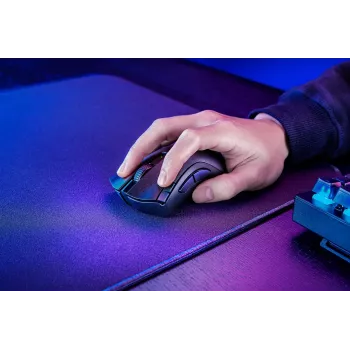 Ratón gaming Razer DeathAdder V2 X HyperSpeed — para diestros, inalámbrico 2,4 GHz/Bluetooth, 14.000 DPI, 7 botones, pila AA, 103 g, negro