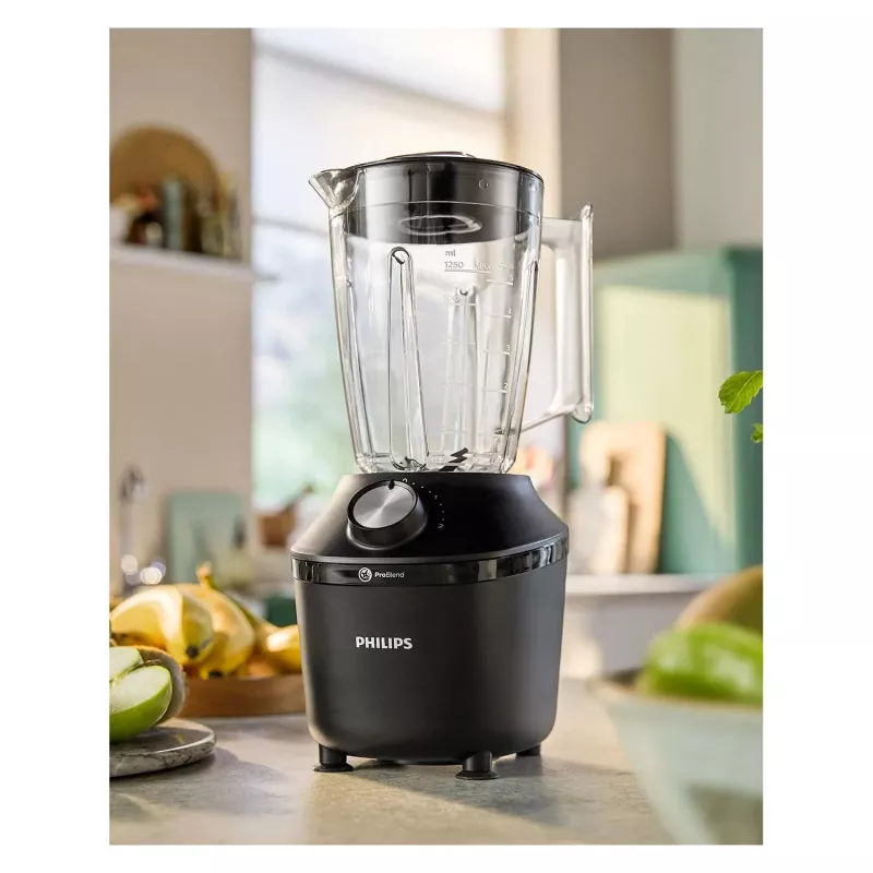 Philips serie 3000 HR2191/01 Batidora 2 L batidora de vaso 600 W negro, transparente