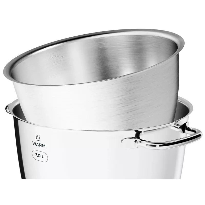 Batidora de vaso Kenwood KWL90.004SI — 1400 W, bol de acero inoxidable de 7 L, control táctil, báscula integrada, plata