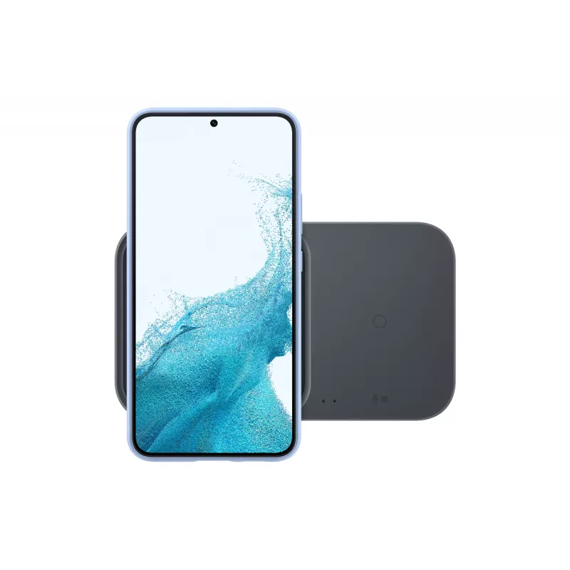 Cargador USB inalámbrico de interior Samsung EP-P5400 — 15 W, gris, para smartphone, auriculares, smartwatch