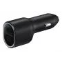 Cargador de coche Samsung EP-L4020 40W (entrada 12V) USB-C 25W+15W negro para smartphones