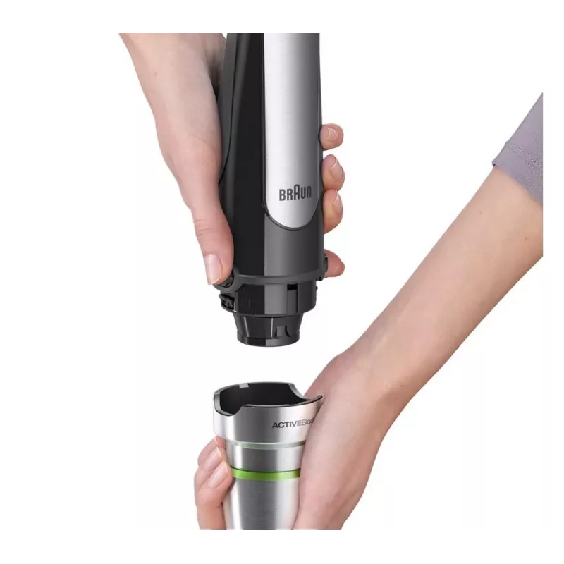 Braun MQ 7000X Batidora de brazo 0,6 L 1000 W negro, acero satinado