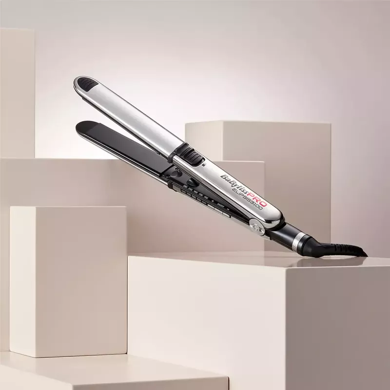 BaByliss Pro Elipsis 3000 plancha de pelo, 55 W, cable de 2,7 m, negra