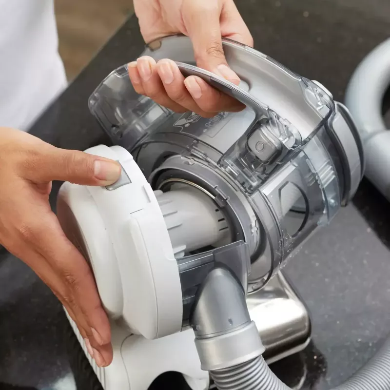 Black & Decker PD1820L-QW Flexi aspirador de mano, cromado