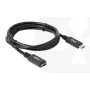 Cable alargador USB Gen1 Type-C CLUB3D CAC-1531, 1 m, USB-C conector macho a 2× USB-C conector hembra, 5 Gbps, 60 W PD, 4K@60Hz