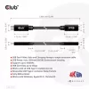 Cable alargador USB Gen1 Type-C CLUB3D CAC-1531, 1 m, USB-C conector macho a 2× USB-C conector hembra, 5 Gbps, 60 W PD, 4K@60Hz
