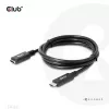 Cable alargador USB Gen1 Type-C CLUB3D CAC-1531, 1 m, USB-C conector macho a 2× USB-C conector hembra, 5 Gbps, 60 W PD, 4K@60Hz