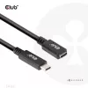 Cable alargador USB Gen1 Type-C CLUB3D CAC-1531, 1 m, USB-C conector macho a 2× USB-C conector hembra, 5 Gbps, 60 W PD, 4K@60Hz