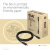 Cable alargador USB Gen1 Type-C CLUB3D CAC-1531, 1 m, USB-C conector macho a 2× USB-C conector hembra, 5 Gbps, 60 W PD, 4K@60Hz