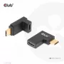 Set adaptador acodado USB Type-C Gen2, 2 uds. CLUB3D CAC-1528 — USB-C a USB-C, compatible con 4K@120Hz
