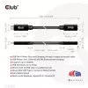 Cable alargador CLUB3D USB Gen1 Type-C 5 Gbit/s 60 W (20 V/3 A) 4K60Hz M/H 2 m/6,56 ft