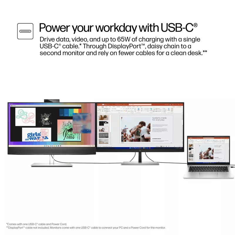 HP E-Series E27m G4 Monitor de conferencia QHD USB-C, 68,6 cm (27