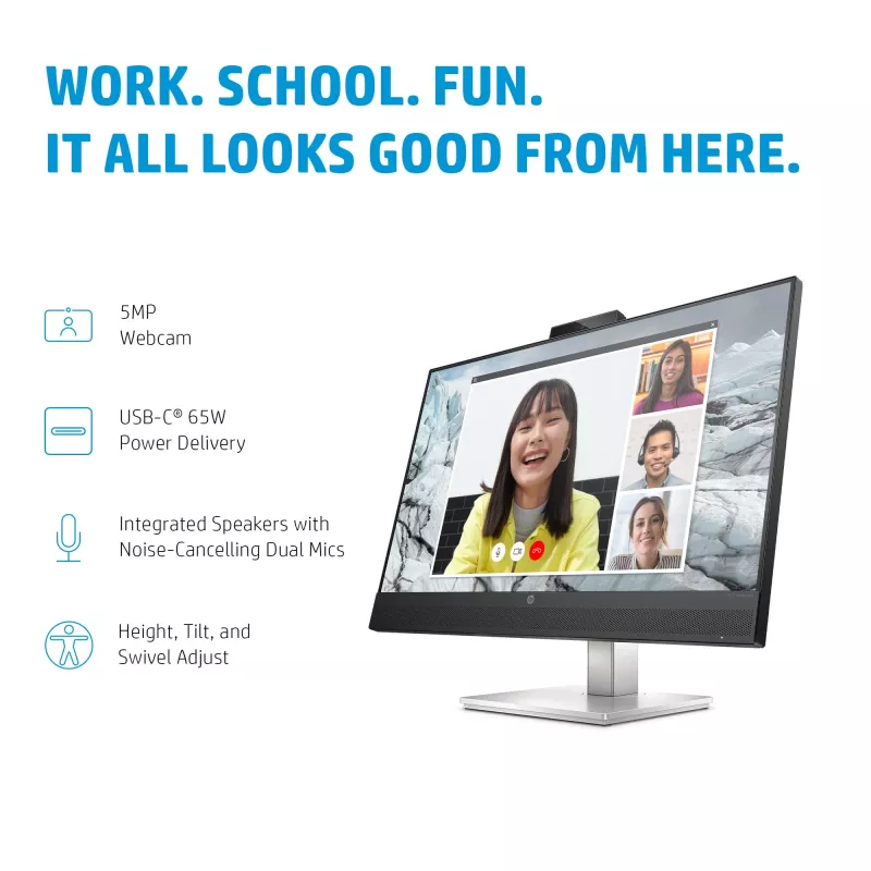 HP E-Series E27m G4 Monitor de conferencia QHD USB-C, 68,6 cm (27