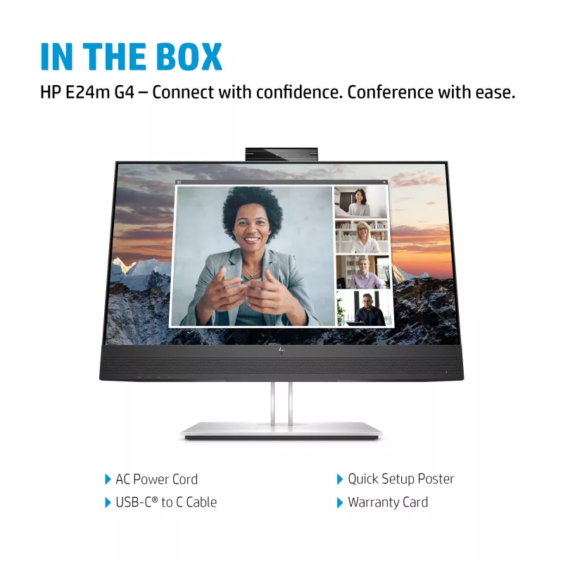 HP E24m G4 Monitor de conferencia FHD USB-C, 60,5 cm (23,8
