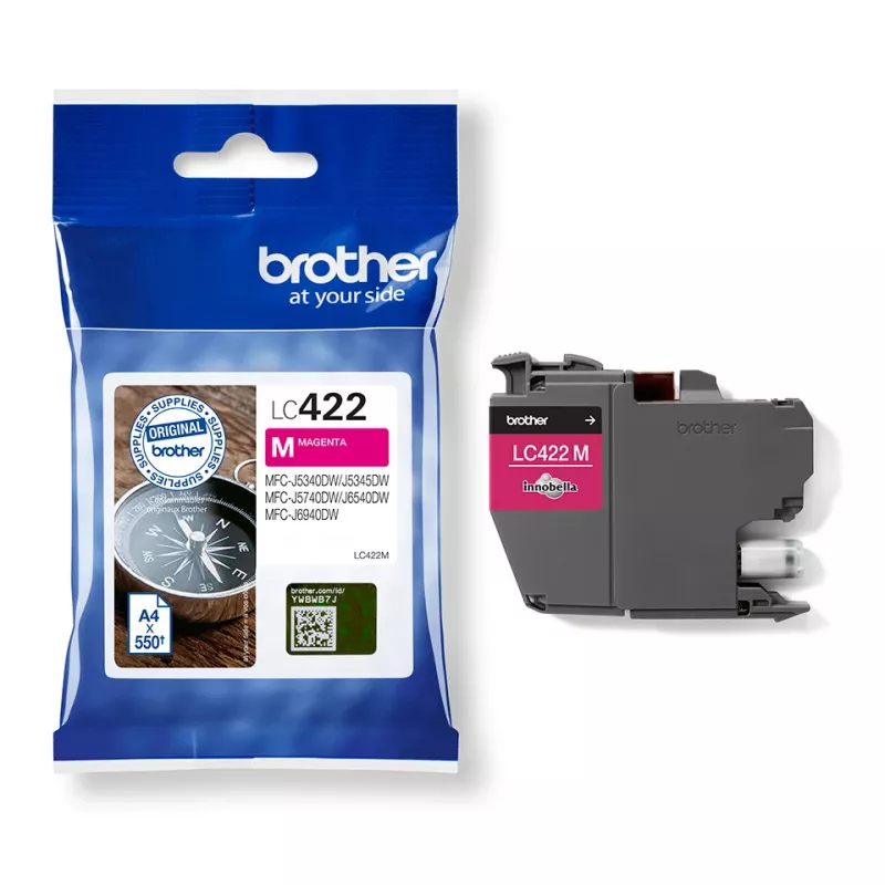 Brother LC422M cartucho de tinta 1 ud. Original Magenta