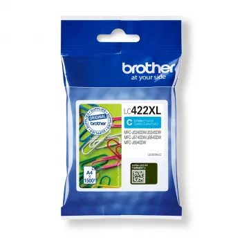 Brother LC422XLC cartucho de tinta 1 ud. Original Cian