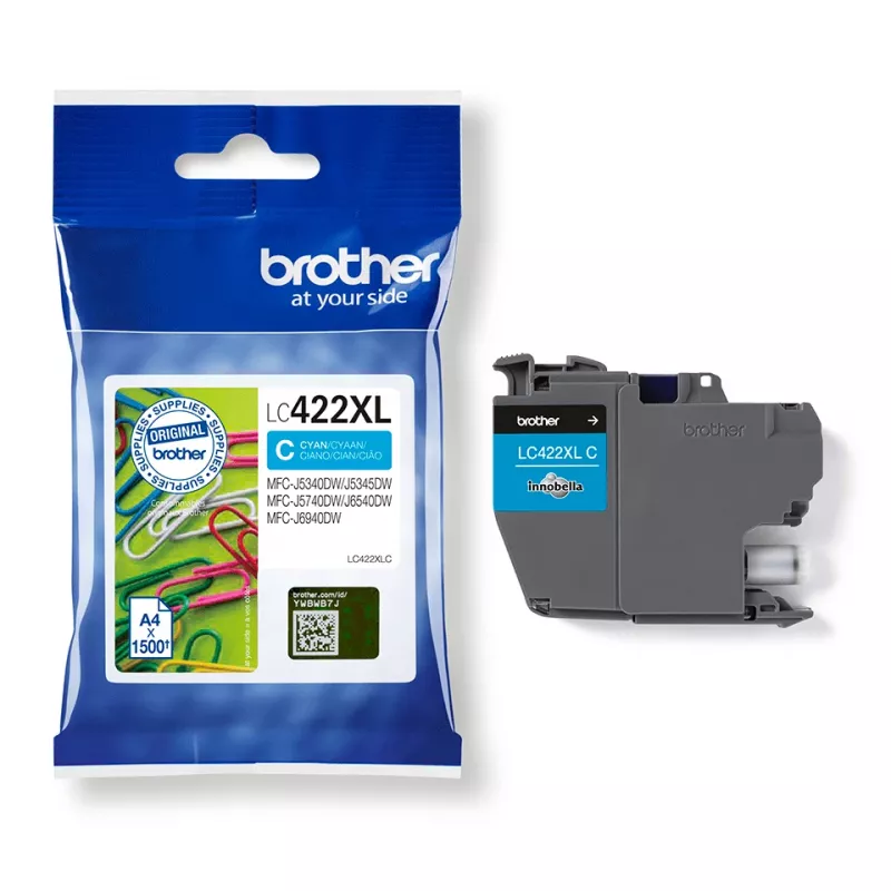 Brother LC422XLC cartucho de tinta 1 ud. Original Cian