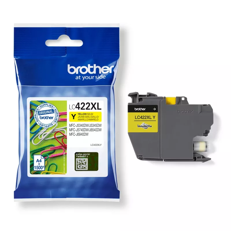 Brother LC-422XLY cartucho de tinta 1 ud. Original Amarillo