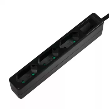 Alargador de corriente LogiLink LPS229B 1,5 m 3 tomas de CA para interiores Negro