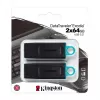 Kingston DataTraveler Exodia memoria USB 3.2 Gen 1 de 64 GB, 2 uds., negro/turquesa