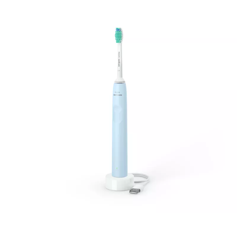 Cepillo de dientes eléctrico sónico Philips HX3651/12 — modo suave, batería de Li‑Ion integrada, 1 cabezal de cepillo, blanco/azul