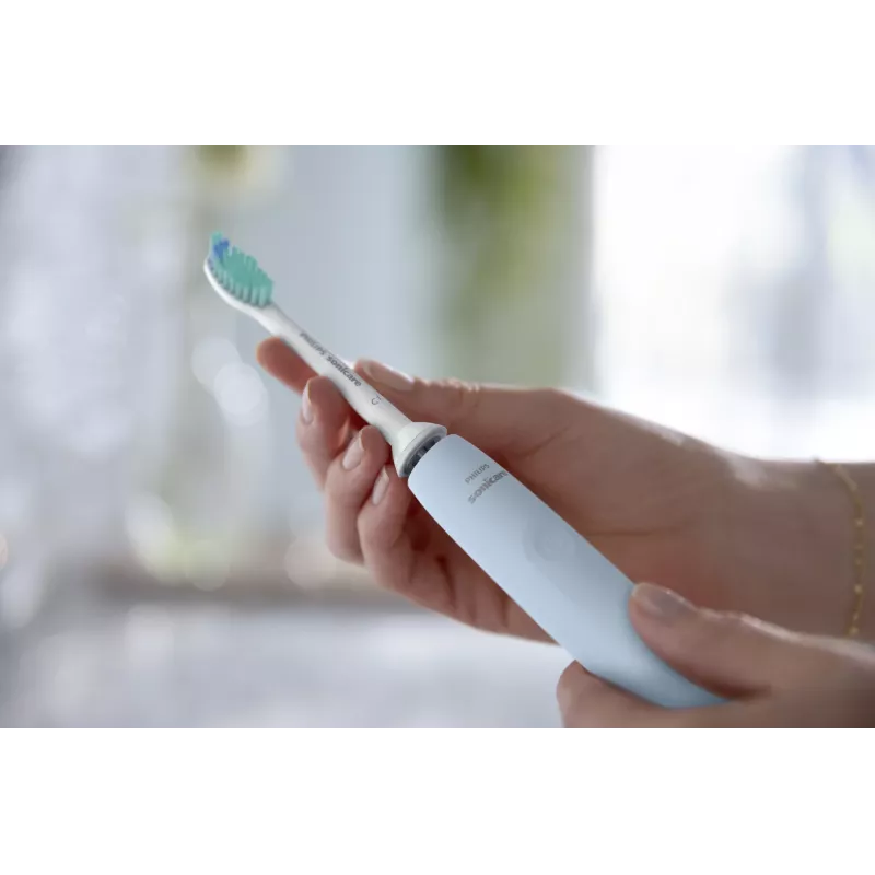 Cepillo de dientes eléctrico sónico Philips HX3651/12 — modo suave, batería de Li‑Ion integrada, 1 cabezal de cepillo, blanco/azul