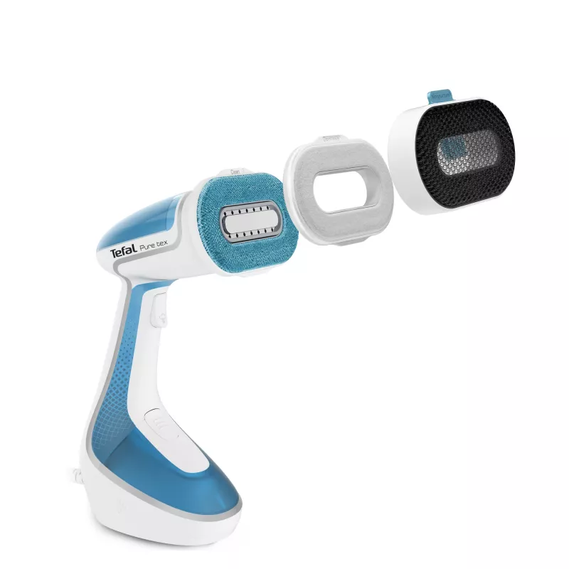 Plancha de vapor de mano Tefal Pure Tex DT9530G0 1700 W, depósito de agua de 0,2 L, suela cerámica, 30 g/min de vapor, 90 g/min de golpe de vapor