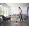 Fregona VILEDA Spray Max microfibra en seco y húmedo — cabezal de plástico, depósito de agua de 0,6 l, antibacteriana, blanco/rojo