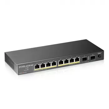 Zyxel GS1100-10HP v2 Gigabit Ethernet (10/100/1000) no gestionado Power over Ethernet (PoE) Negro