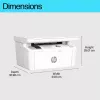 Impresora láser multifunción HP LaserJet MFP M140w — Monocromo, 20 ppm, 600×600 DPI, A4, Wi‑Fi, Ethernet, Blanco